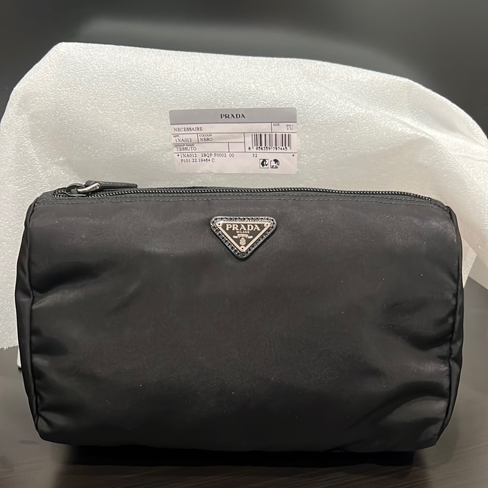 Prada Re-Nylon makeup/ bathroom bag. Brand new. Proof of receipt available.